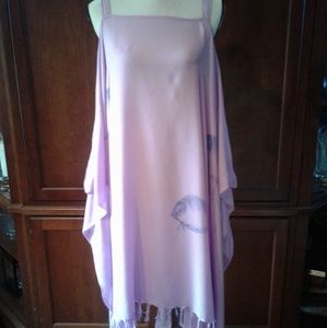 Tropical Batik swim cover up